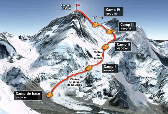 mont everest carte