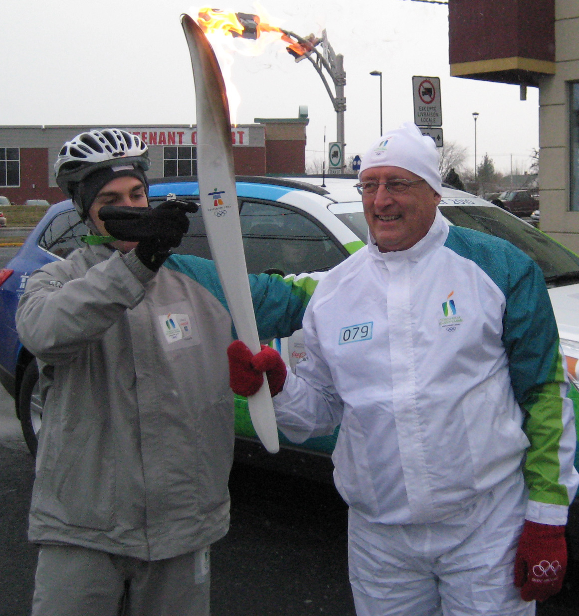 Bernard Voyer Flamme Olympique